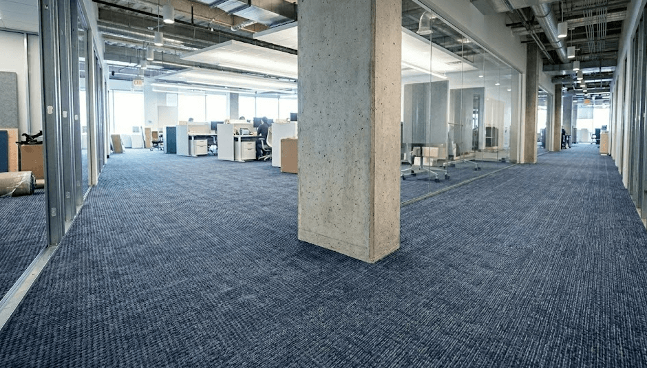 Commercial carpet installation in Maryland by 2020 Flooring in a professional office environment