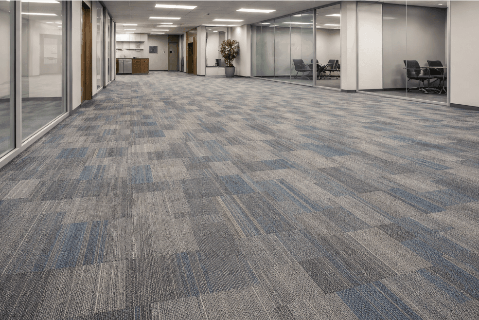 Commercial carpet installation in an office space by 2020 Flooring in Maryland