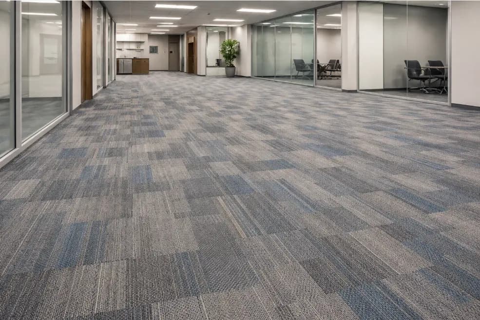 Commercial carpet installation in an office space by 2020 Flooring in Maryland