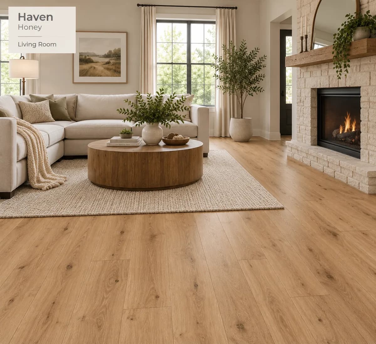 Mannington Restoration Haven 7 9/16" Laminate in Honey — available at 2020 Flooring