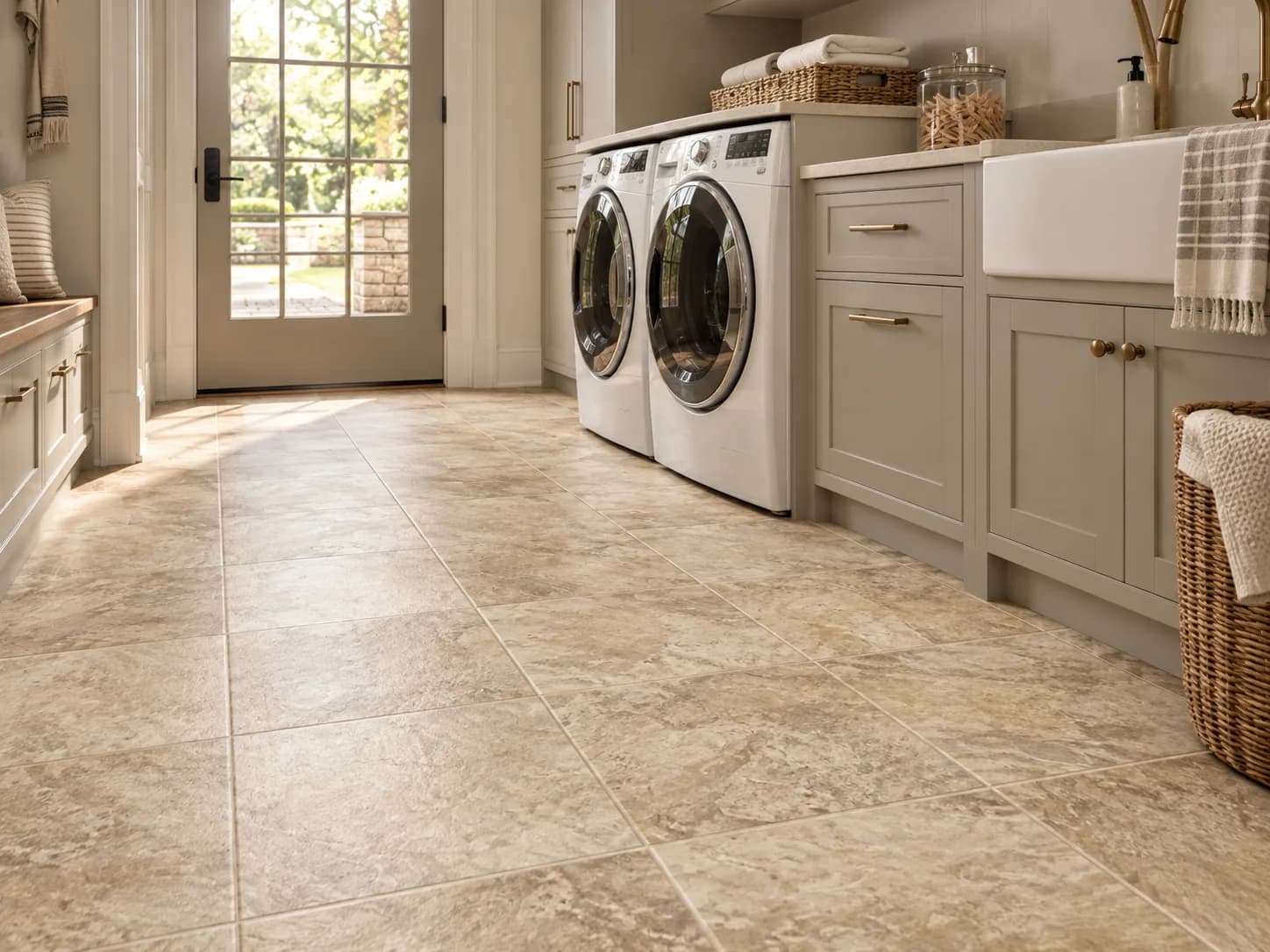 Mannington Jumpstart Muir's Point Sheet Vinyl in Natural Pumice — available at 2020 Flooring