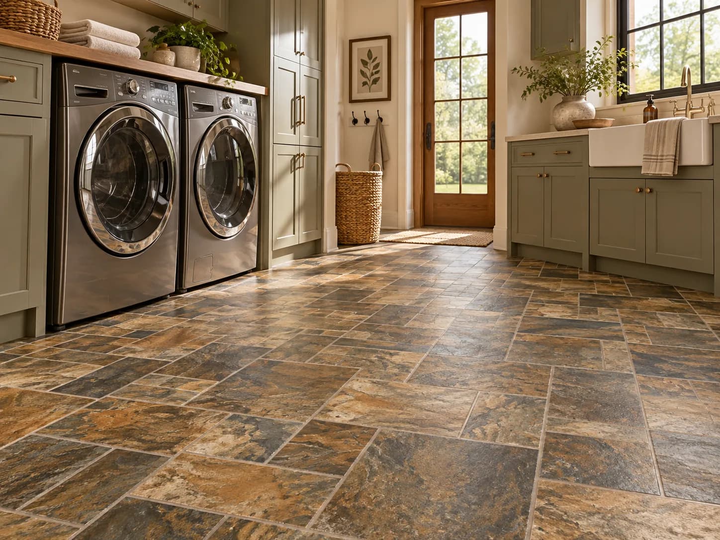 Mannington Platinum City Plaza Sheet Vinyl in Calico — available at 2020 Flooring