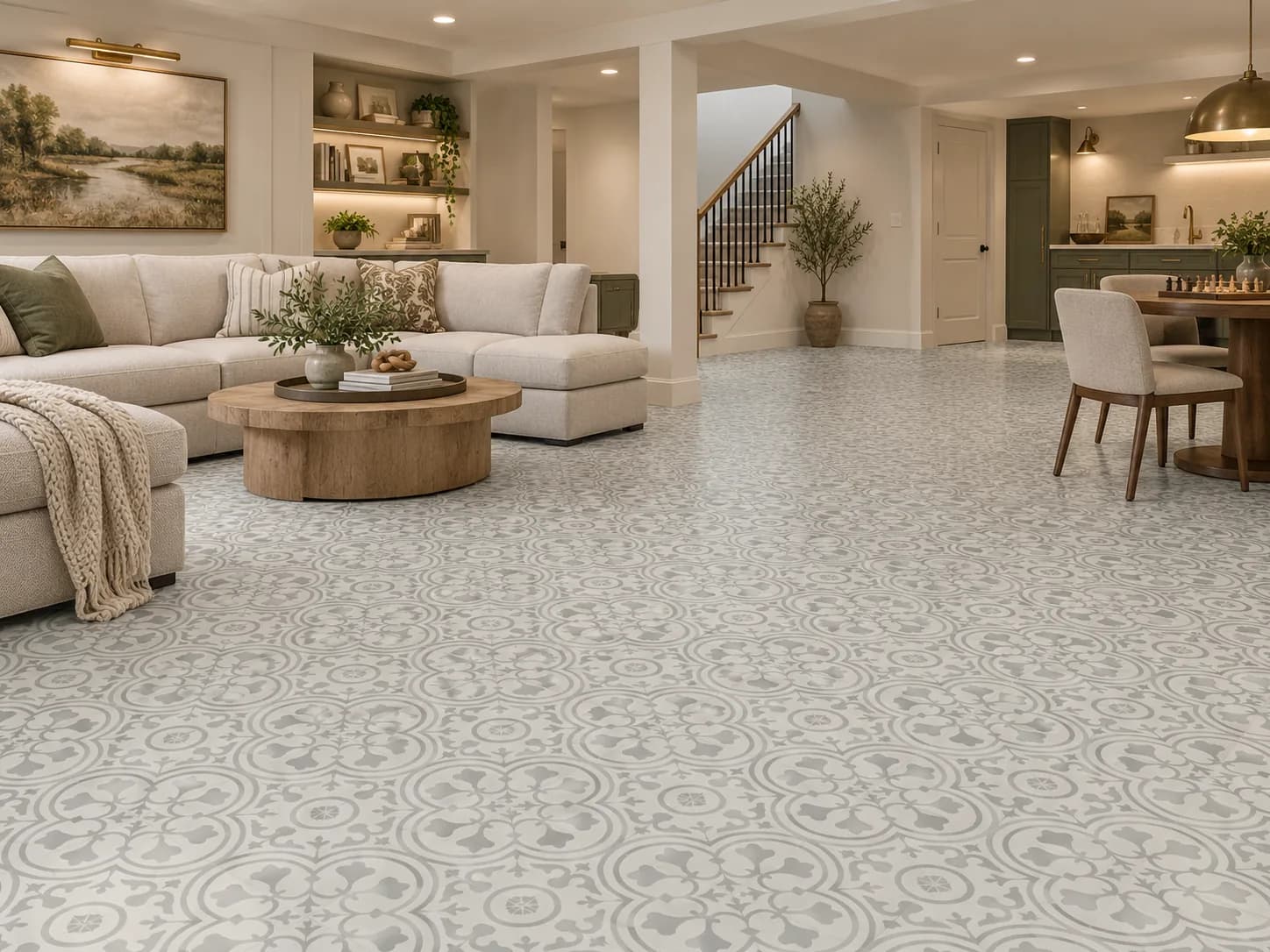 Mannington Platinum Deco Sheet Vinyl in Pewter — available at 2020 Flooring