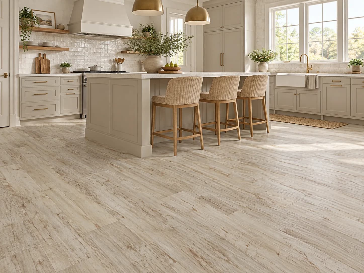 Mannington Platinum Stone Harbor Sheet Vinyl in Fog — available at 2020 Flooring